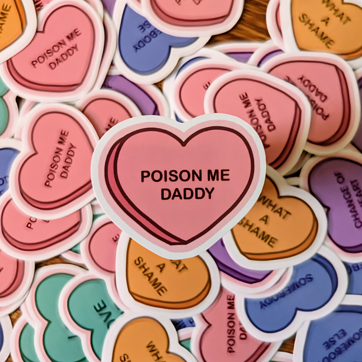 The 1975: Candy Heart Stickers