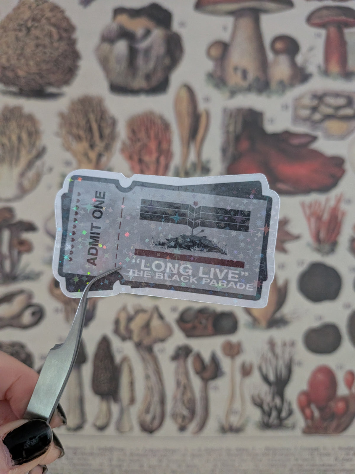 My Chemical Romance Long Live The Black Parade Tour Ticket Sticker