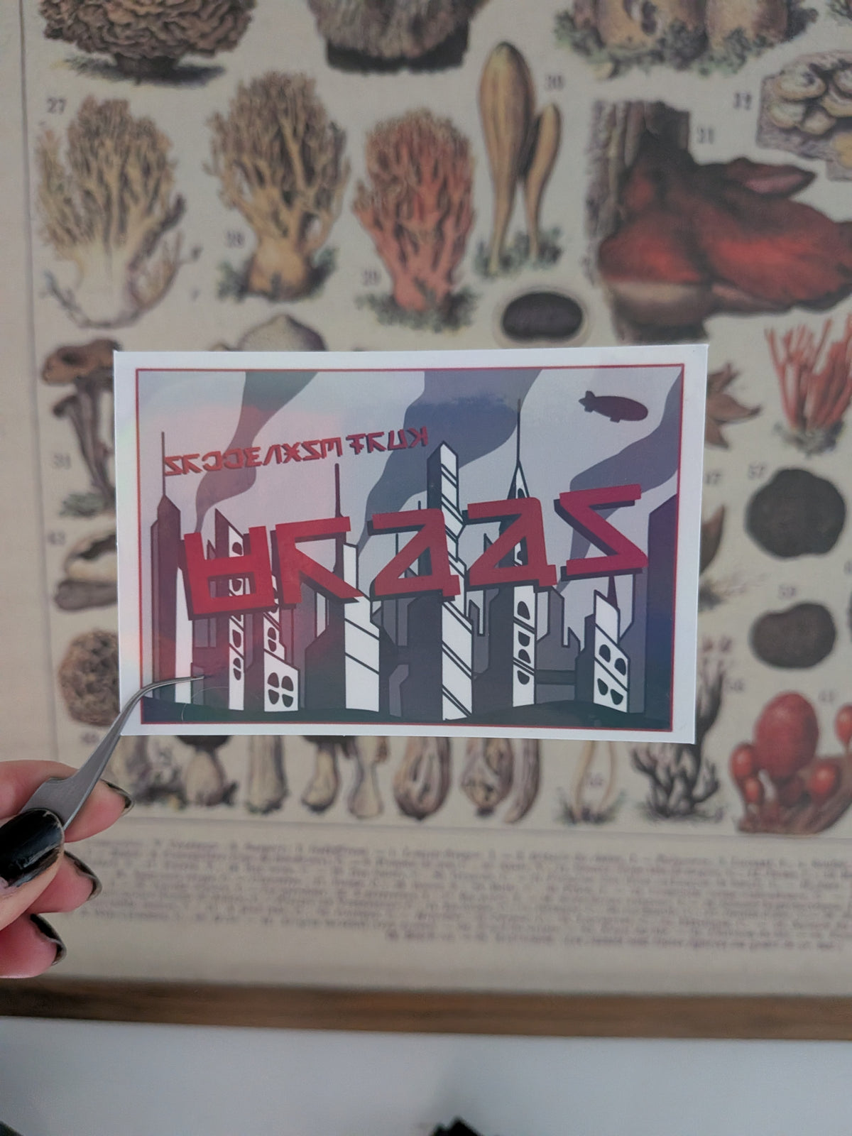 My Chemical Romance "Greetings from Draag" postcard sticker