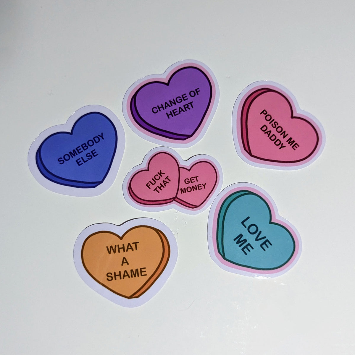 The 1975: Candy Heart Stickers
