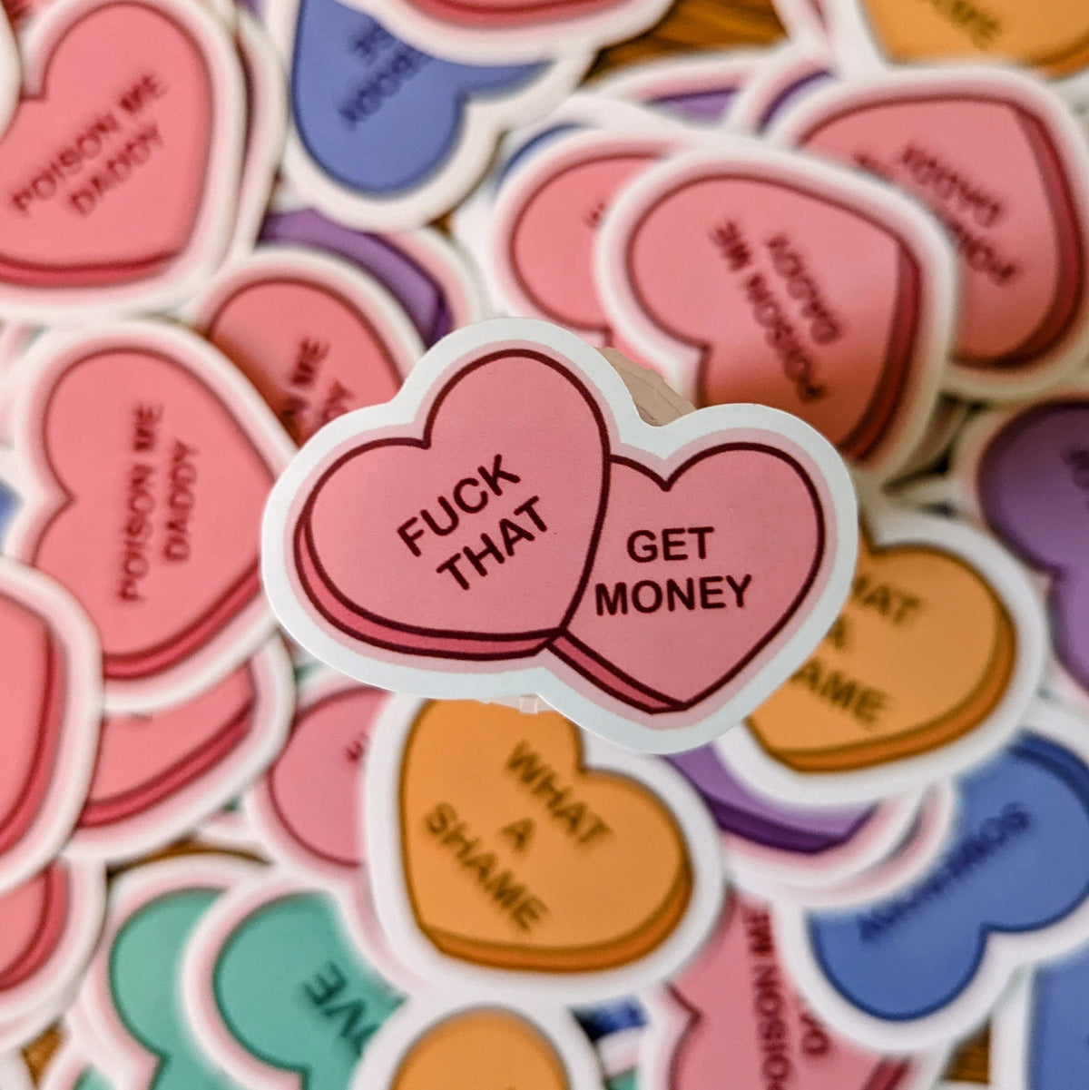 The 1975: Candy Heart Stickers