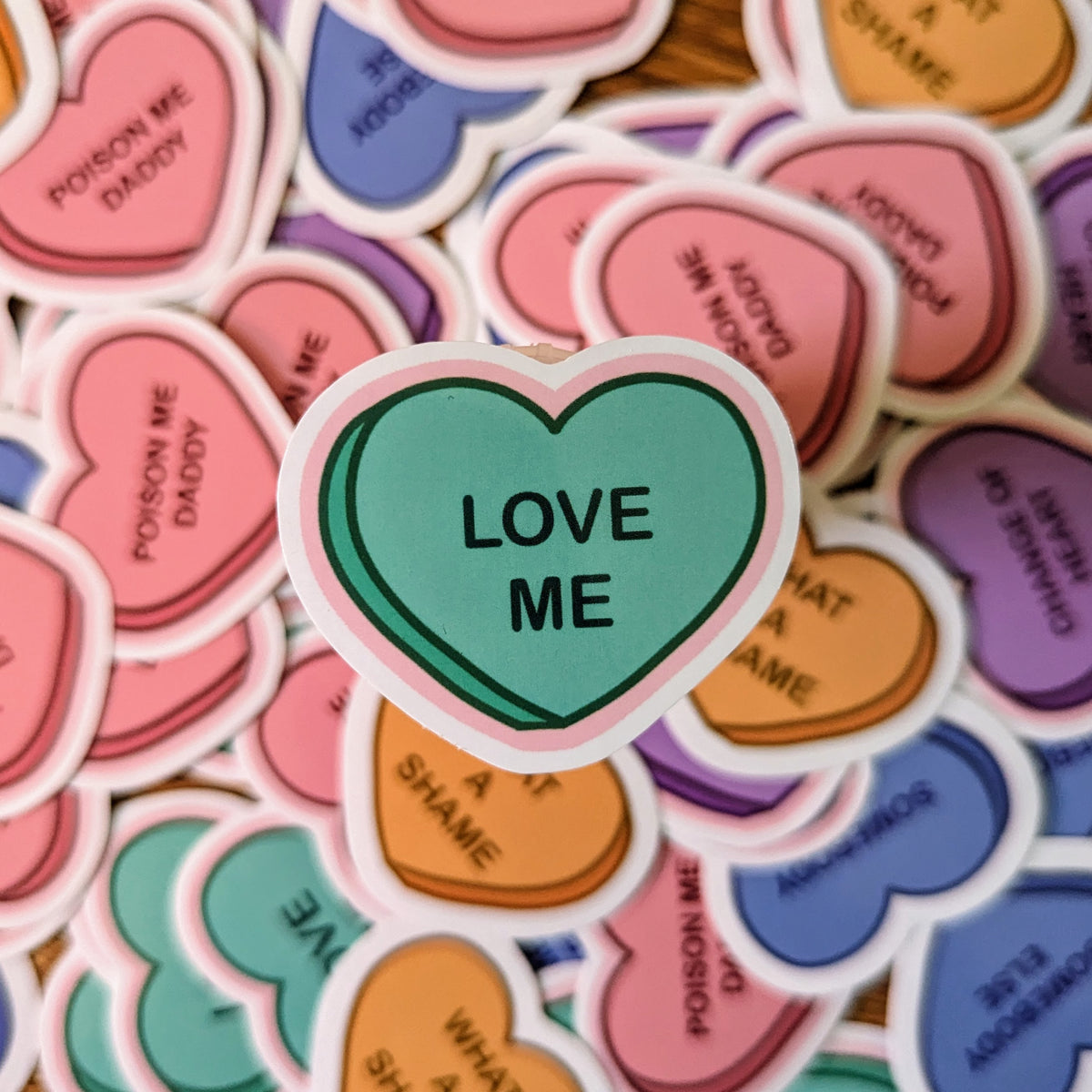 The 1975: Candy Heart Stickers