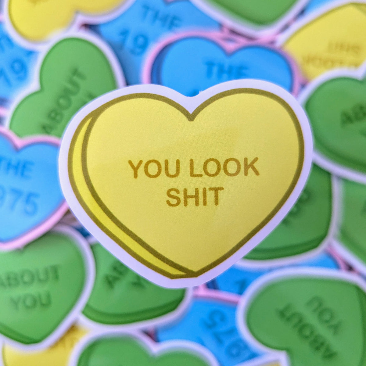 The 1975: Candy Heart Stickers