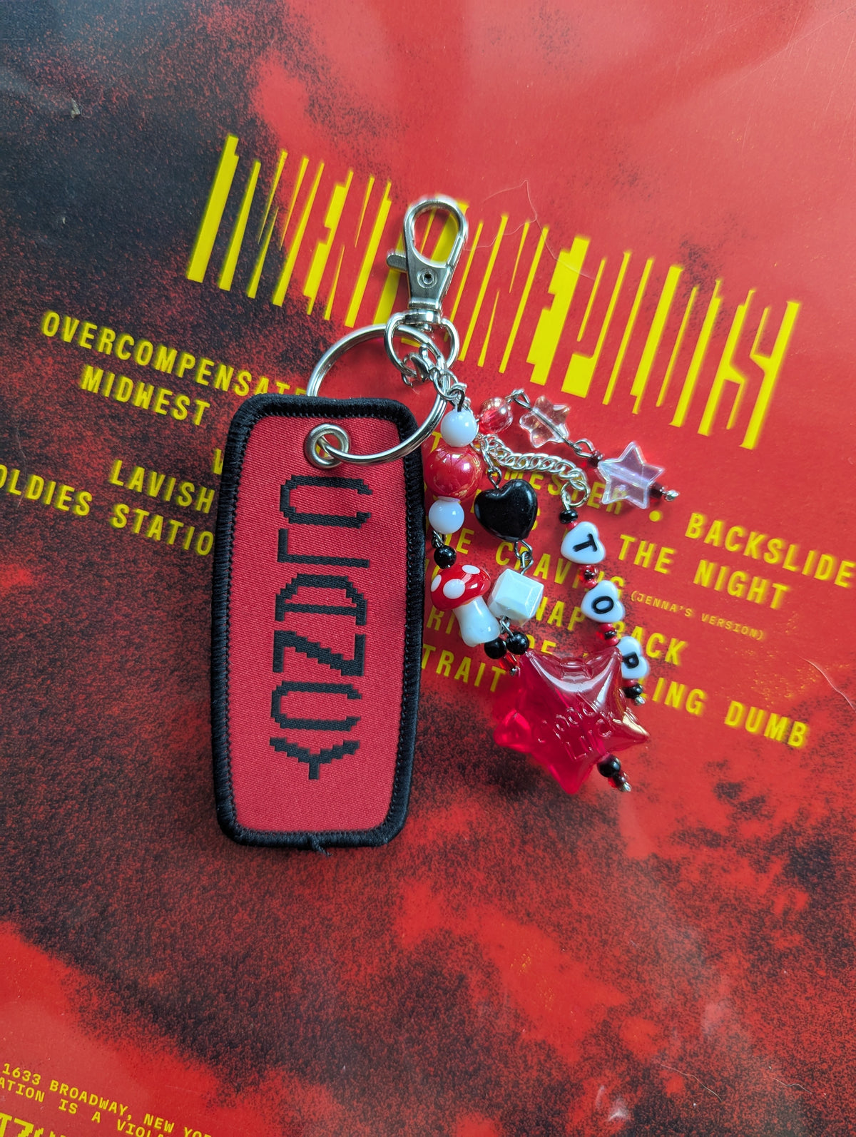 Twenty One Pilots - Embroidered Keychain Clancy Tag