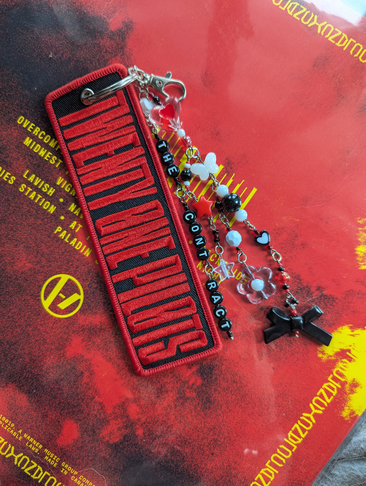 Twenty One Pilots - Embroidered Keychain Tag