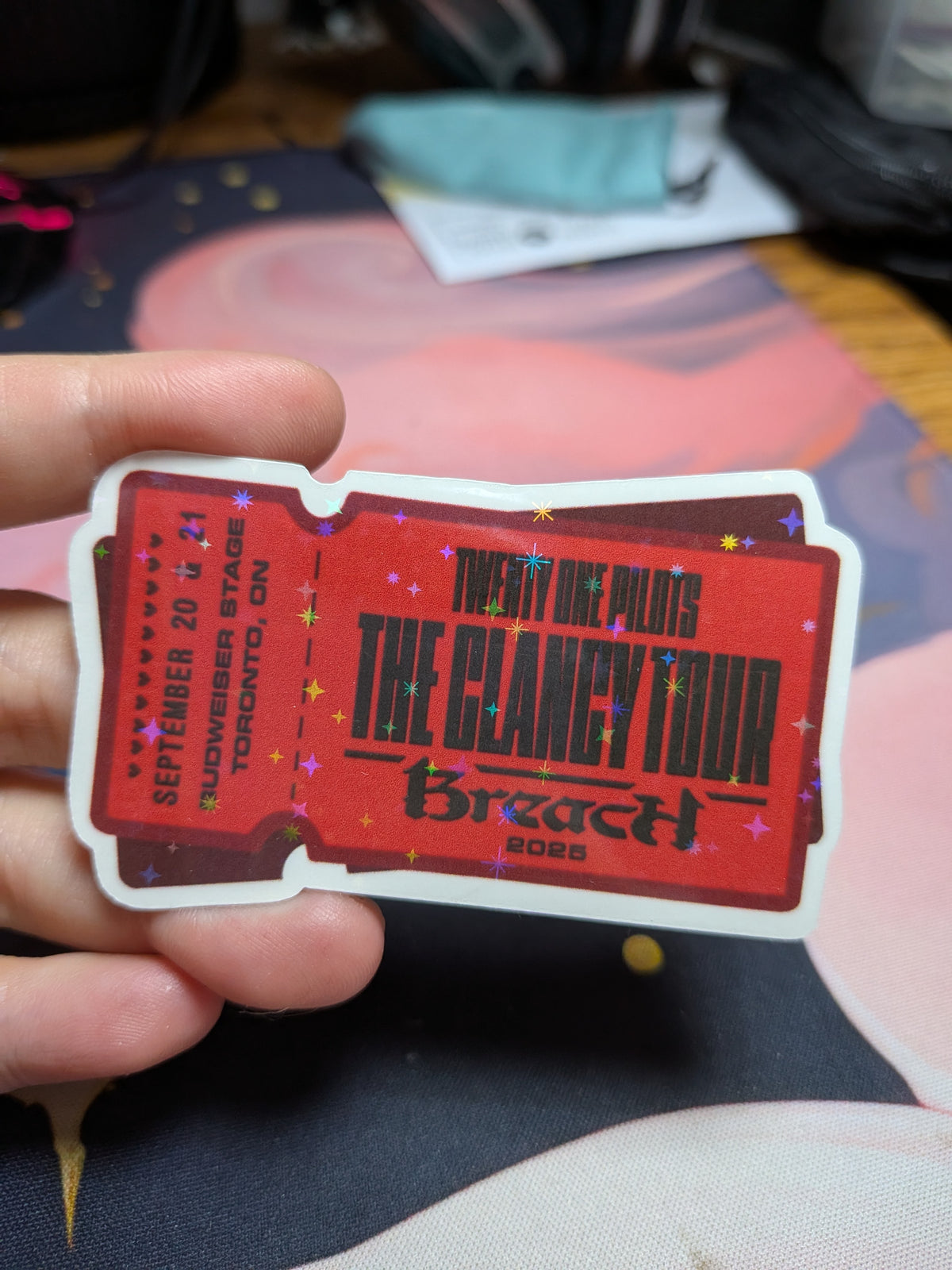 Twenty One Pilots: Clancy/Breach Tour Ticket Sticker