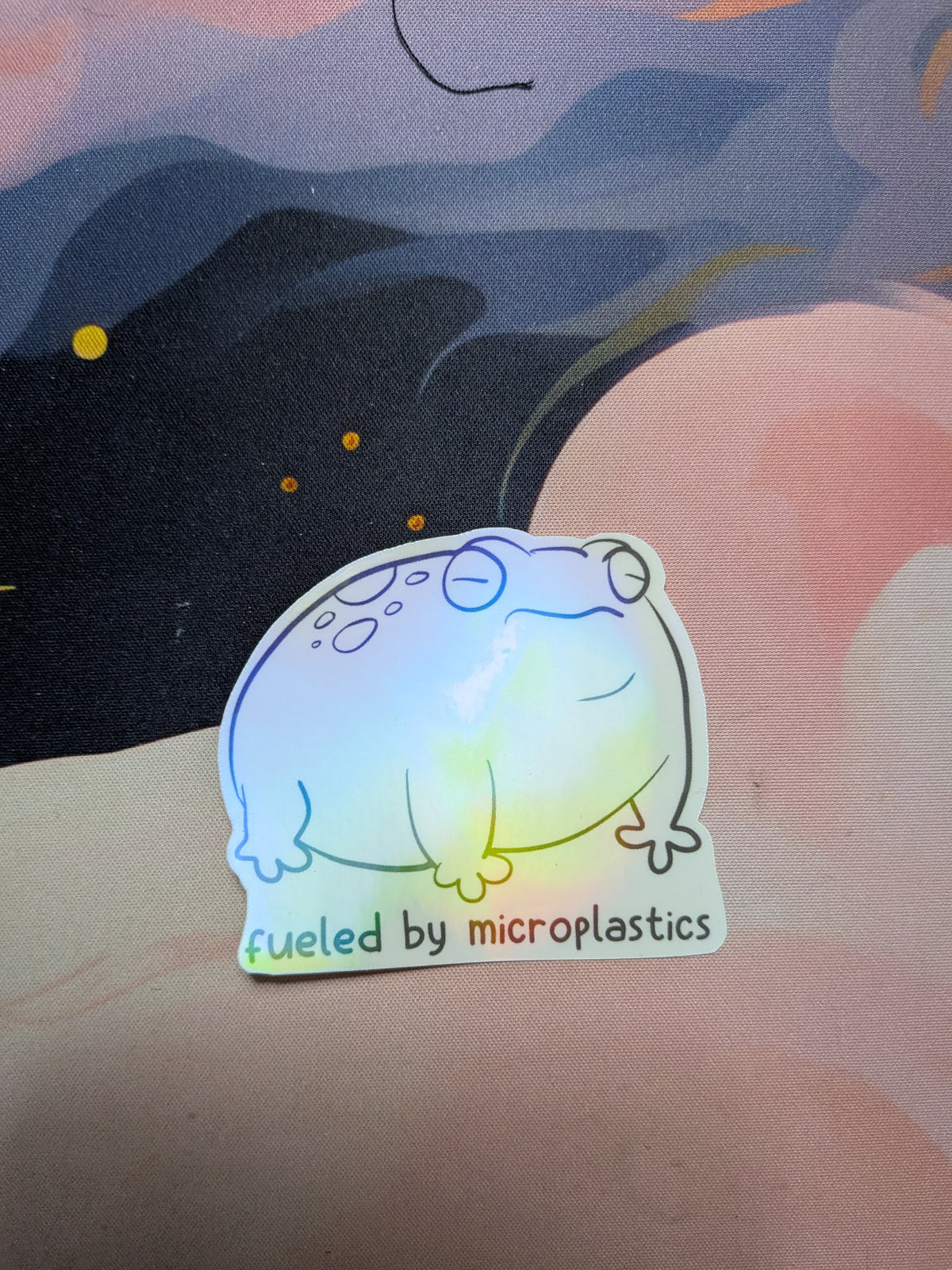 Fueled by Microplastics Sticker