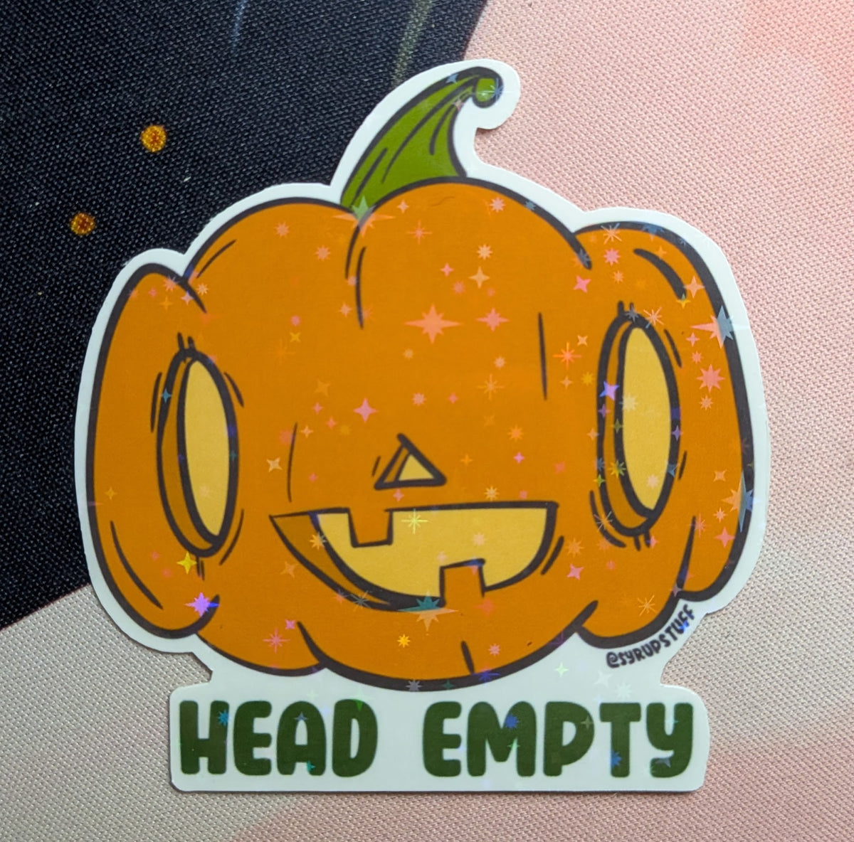 Head Empty Halloween Jack O Lantern Sticker