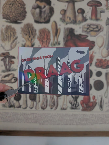My Chemical Romance "Greetings from Draag" postcard sticker