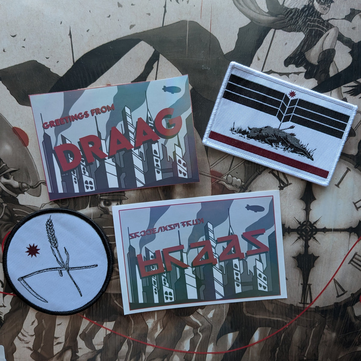 My Chemical Romance "Greetings from Draag" postcard sticker