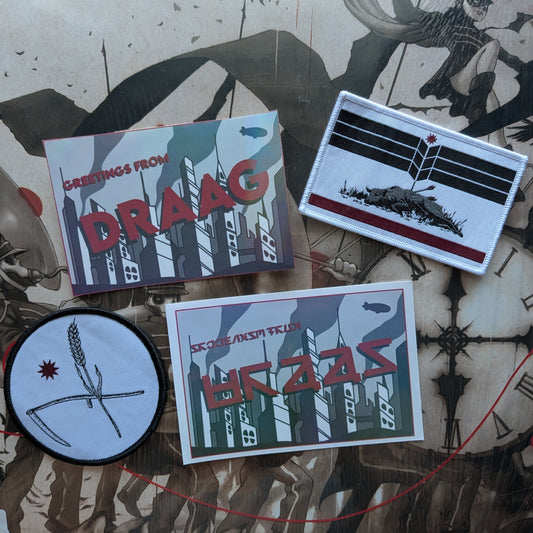 My Chemical Romance "Greetings from Draag" postcard sticker